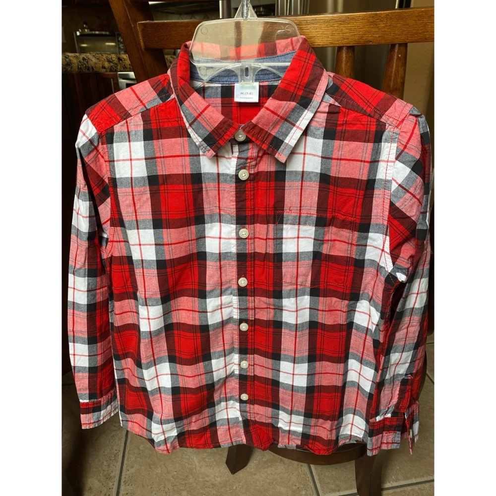 Gymboree boys plaid shirt
